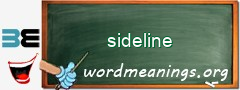 WordMeaning blackboard for sideline